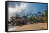 Beach Coral Cove Beach, Golf of Thailand, Ko Samui, Southern Thailand, Thailand, Asia-P. Widmann-Framed Stretched Canvas