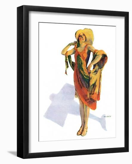 "Beach Costume,"August 9, 1930-Guy Hoff-Framed Giclee Print