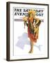 "Beach Costume," Saturday Evening Post Cover, August 9, 1930-Guy Hoff-Framed Giclee Print