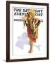 "Beach Costume," Saturday Evening Post Cover, August 9, 1930-Guy Hoff-Framed Giclee Print