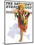 "Beach Costume," Saturday Evening Post Cover, August 9, 1930-Guy Hoff-Mounted Giclee Print