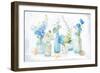 Beach Cottage Florals I-Danhui Nai-Framed Art Print