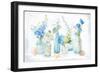 Beach Cottage Florals I-Danhui Nai-Framed Art Print