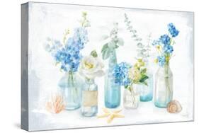 Beach Cottage Florals I-Danhui Nai-Stretched Canvas