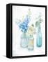 Beach Cottage Florals II - No Shells-Danhui Nai-Framed Stretched Canvas
