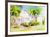 Beach Cottage I-Jane Slivka-Framed Premium Giclee Print