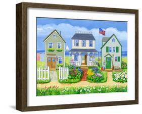 Beach Cottages-Geraldine Aikman-Framed Giclee Print