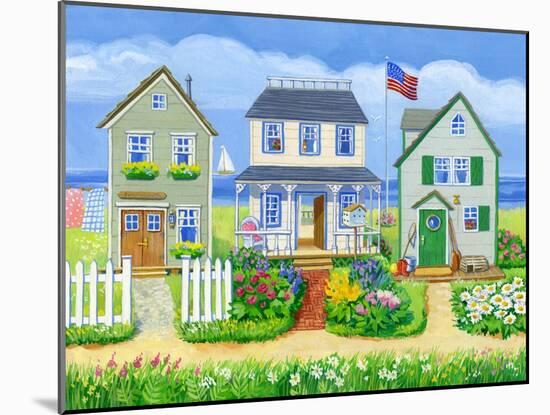 Beach Cottages-Geraldine Aikman-Mounted Giclee Print