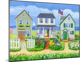 Beach Cottages-Geraldine Aikman-Mounted Giclee Print