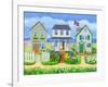 Beach Cottages-Geraldine Aikman-Framed Giclee Print