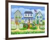 Beach Cottages-Geraldine Aikman-Framed Giclee Print