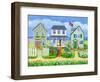 Beach Cottages-Geraldine Aikman-Framed Giclee Print