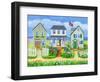 Beach Cottages-Geraldine Aikman-Framed Giclee Print