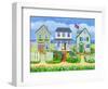 Beach Cottages-Geraldine Aikman-Framed Giclee Print