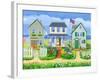 Beach Cottages-Geraldine Aikman-Framed Giclee Print