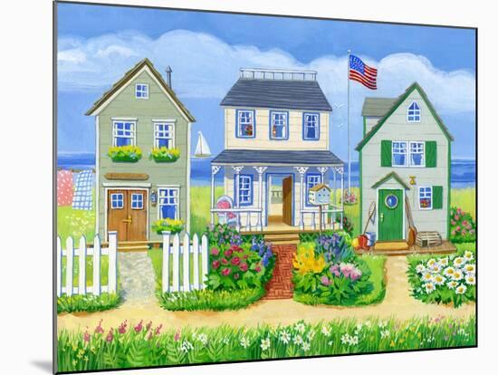 Beach Cottages-Geraldine Aikman-Mounted Giclee Print