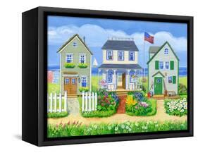 Beach Cottages-Geraldine Aikman-Framed Stretched Canvas