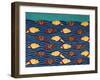 Beach Cover Sheet Choc Yel-Stephen Huneck-Framed Giclee Print