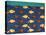 Beach Cover Sheet Choc Yel-Stephen Huneck-Stretched Canvas