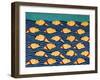 Beach Cover Sheet Yellow Yellow-Stephen Huneck-Framed Giclee Print