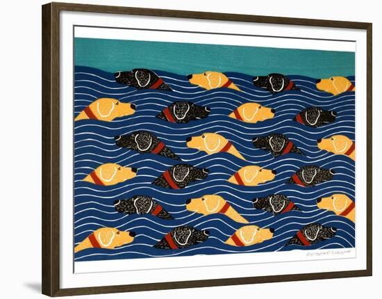 Beach Cover Sheet-Stephen Huneck-Framed Premium Giclee Print