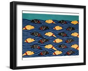 Beach Cover Sheet-Stephen Huneck-Framed Giclee Print