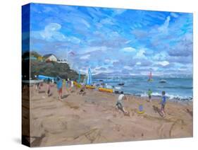 Beach Cricket, Abersoch, 2013-Andrew Macara-Stretched Canvas