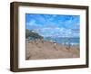 Beach Cricket, Abersoch, 2013-Andrew Macara-Framed Giclee Print