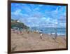 Beach Cricket, Abersoch, 2013-Andrew Macara-Framed Giclee Print