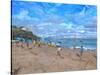 Beach Cricket, Abersoch, 2013-Andrew Macara-Stretched Canvas