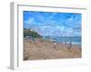 Beach Cricket, Abersoch, 2013-Andrew Macara-Framed Premium Giclee Print