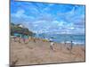 Beach Cricket, Abersoch, 2013-Andrew Macara-Mounted Premium Giclee Print