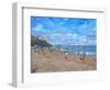 Beach Cricket, Abersoch, 2013-Andrew Macara-Framed Premium Giclee Print