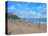 Beach Cricket, Abersoch, 2013-Andrew Macara-Stretched Canvas
