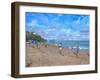 Beach Cricket, Abersoch, 2013-Andrew Macara-Framed Giclee Print