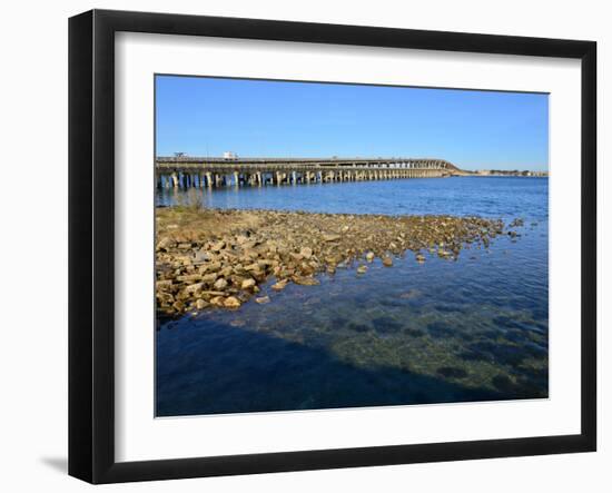 Beach Crossing from Pensacola Beach to Gulf Breezes-Paul Briden-Framed Photographic Print