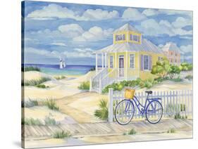 Beach Cruiser Cottage II-Paul Brent-Stretched Canvas