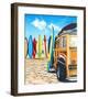 Beach Cruiser Kids-Scott Westmoreland-Framed Art Print