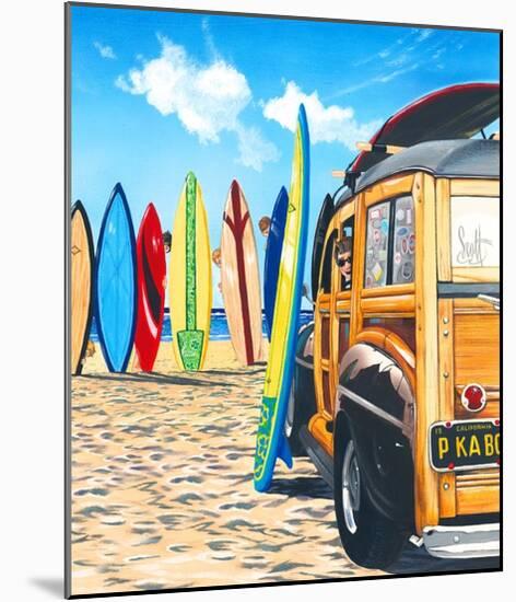 Beach Cruiser Kids-Scott Westmoreland-Mounted Art Print