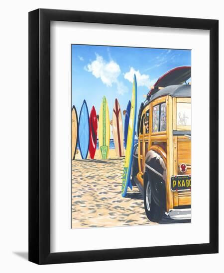 Beach Cruiser Kids-Scott Westmoreland-Framed Art Print