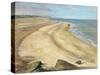 Beach Curve towards Southwold (Oil on Canvas)-Timothy Easton-Stretched Canvas