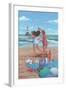 Beach Dance-Peter Adderley-Framed Art Print
