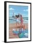 Beach Dance-Peter Adderley-Framed Art Print