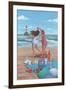 Beach Dance-Peter Adderley-Framed Art Print