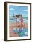 Beach Dance-Peter Adderley-Framed Art Print