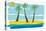 Beach Day Palms 1-Jan Weiss-Stretched Canvas
