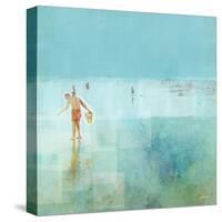 Beach Day Shelling-Dan Meneely-Stretched Canvas