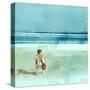 Beach Day Throwing-Dan Meneely-Stretched Canvas
