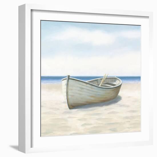 Beach Days I No Fence Flowers Crop-James Wiens-Framed Art Print