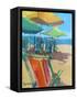 Beach Days-Page Pearson Railsback-Framed Stretched Canvas